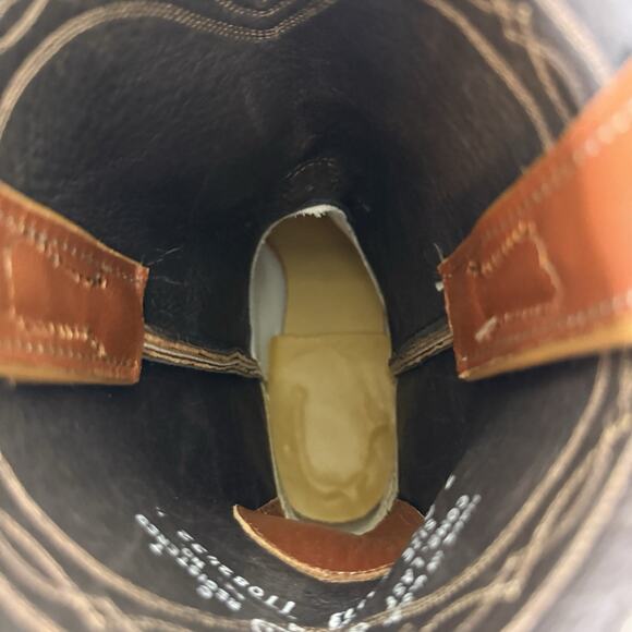 Justin Lizard Boots Women's 7 C Wide 3113 Cowgirl Boots Peanut Brittle Western - Picture 13 of 13